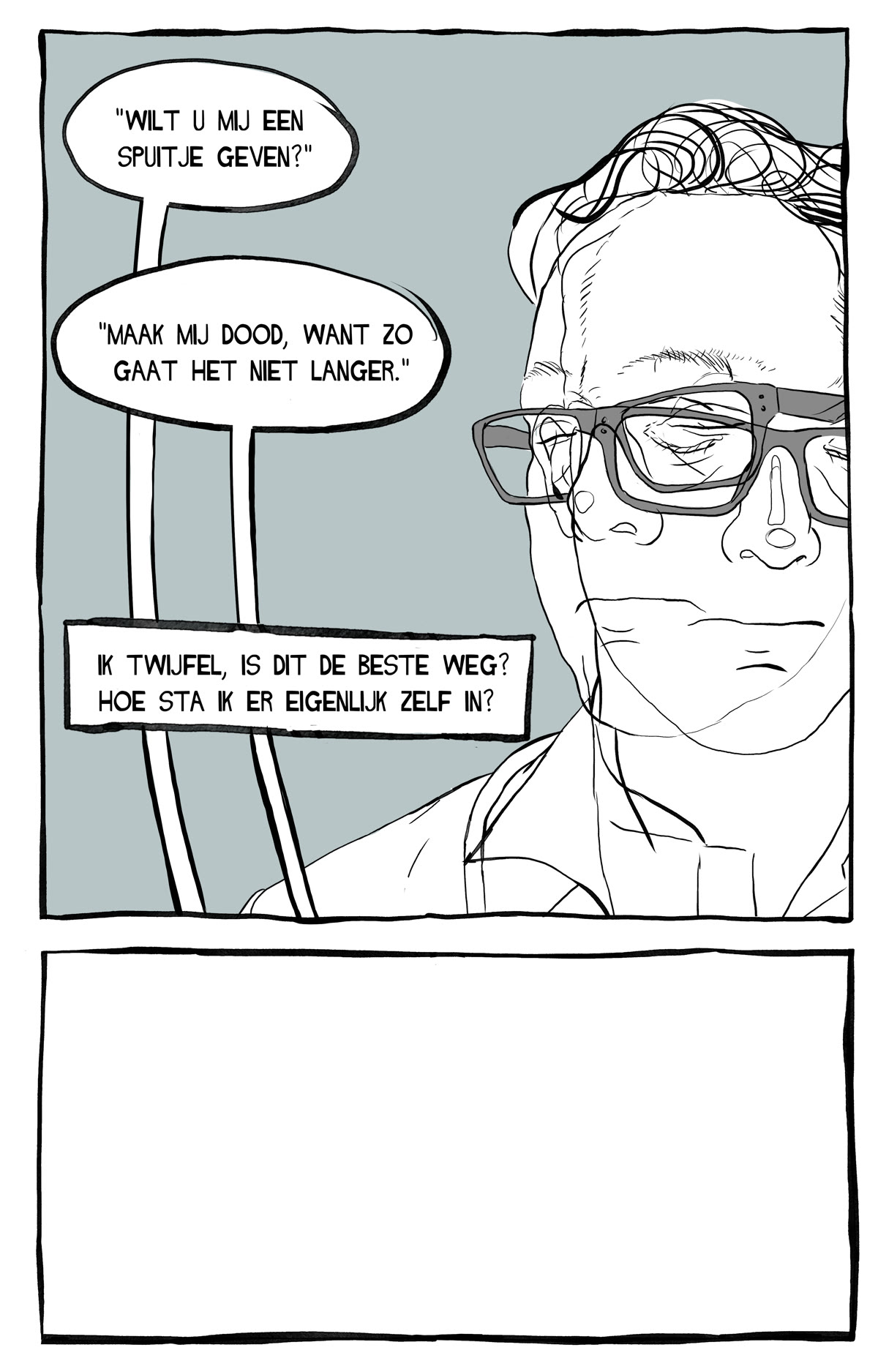 Getekend journalistiek verhaal dat Inzicht Studio voor het visuele platform van de NRC maakte